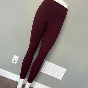 Lululemon Burgundy High-Waisted Leggings size 8